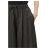 HUMILITY women's wide trousers in brown viscose satin BRISTOM-U MADE IN ITALY