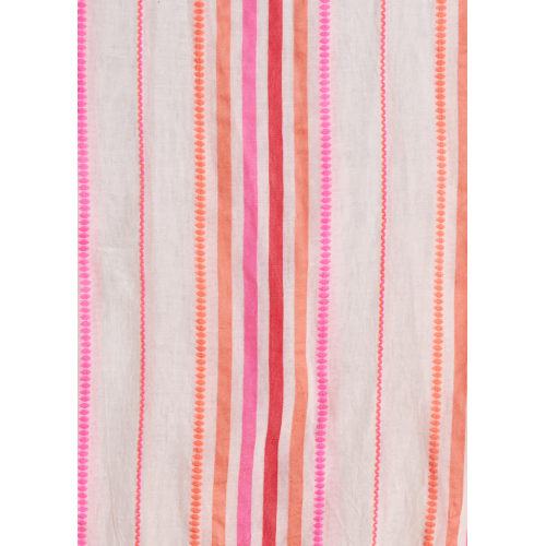 LA FEE MARABOUTEE sciarpa donna cotone righe multicolori DANMARK