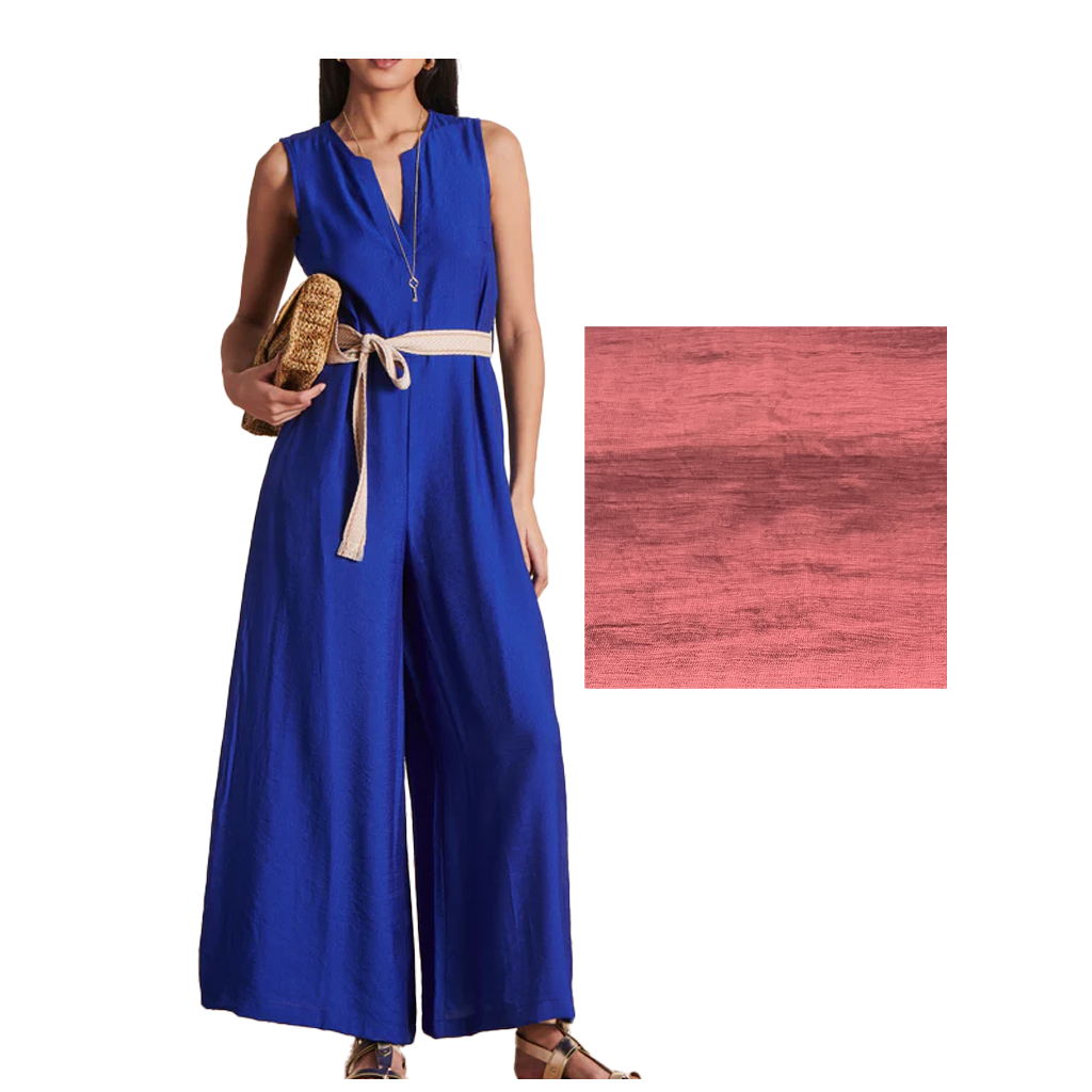 LA FEE MARABOUTEE women's jumpsuit VLOMEE-Q 75% viscose 25% polyamide MADE IN ITALY