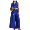LA FEE MARABOUTEE women's jumpsuit VLOMEE-Q 75% viscose 25% polyamide MADE IN ITALY