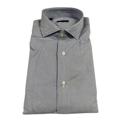 BROUBACK camicia uomo fantasia celeste/bianco ASC NISIDA 38 ZQCLAX MADE IN ITALY