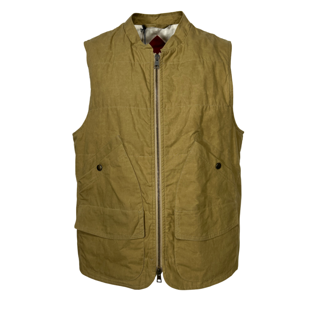 ZEROSETTANTA men's vest waxed cotton biscuit I+256 WAX COT MADE IN ITALY
