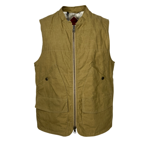 ZEROSETTANTA men's vest waxed cotton biscuit I+256 WAX COT MADE IN ITALY