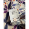 LA FEE MARABOUTEE camicia donna  cotone fantasia blu/viola/arancio LALLA-O MADE IN ITALY