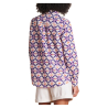 LA FEE MARABOUTEE camicia donna  cotone fantasia blu/viola/arancio LALLA-O MADE IN ITALY