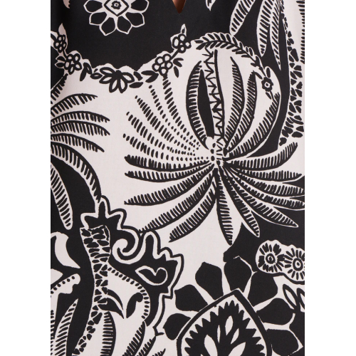 copy of LA FEE MARABOUTEE blouse women's fantasy black/coccio LAMIYA-O MADE IN ITALY