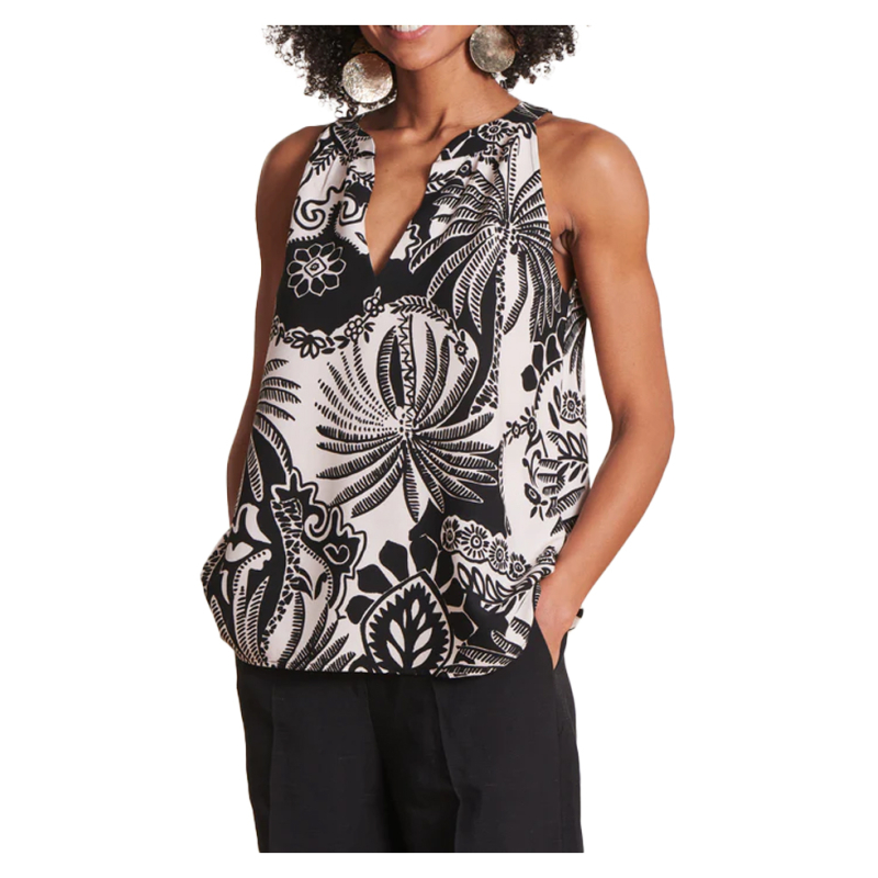 copy of LA FEE MARABOUTEE blouse women's fantasy black/coccio LAMIYA-O MADE IN ITALY