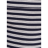 LA FEE MARABOUTEE t-shirt donna slim righe ecru/blu DLAMA 100% cotone ecologico