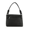 VISONA’ FLAVIA SHOULDER BAG 25142 black 100% leather MADE IN ITALY