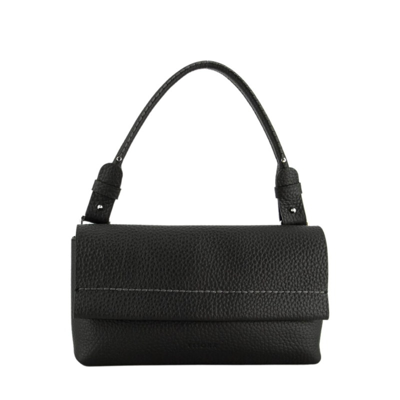 VISONA’ FLAVIA SHOULDER BAG 25141 100% leather MADE IN ITALY