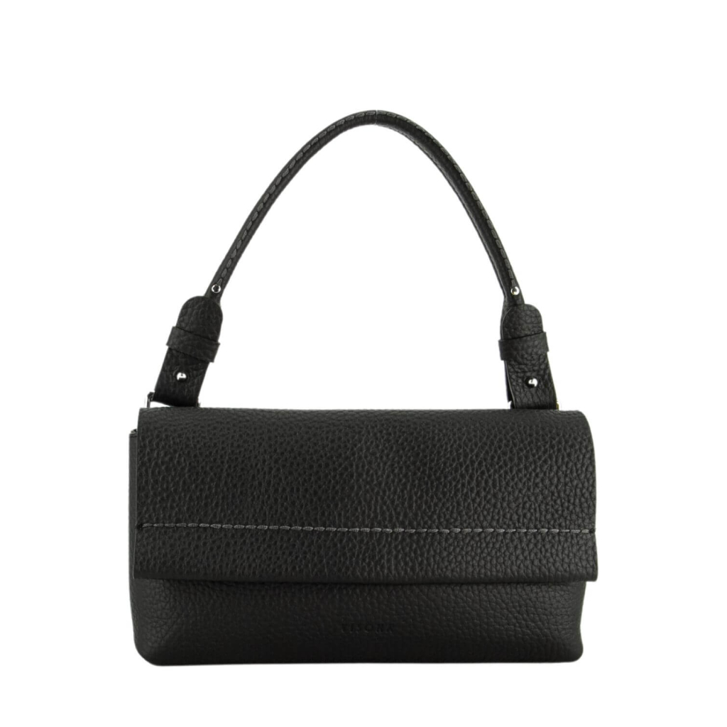 VISONA’ FLAVIA SHOULDER BAG 25141 100% leather MADE IN ITALY