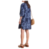 LA FEE MARABOUTEE abito donna denim leggero stampa floreale chiara VAIANA-J MADE IN ITALY