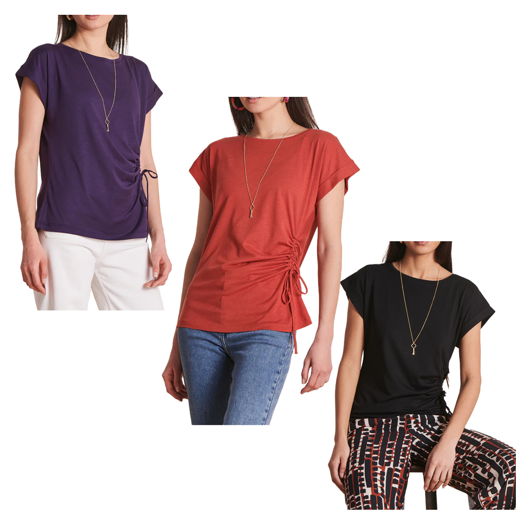LA FEE MARABOUTEE women's t-shirt DALEN 67% lyocell 33% cotton