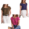 LA FEE MARABOUTEE women's t-shirt VIRANO-L 70% lyocell 30% linen