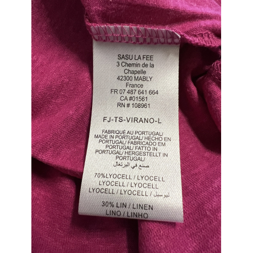 LA FEE MARABOUTEE t-shirt donna VIRANO-L 70% lyocell 30% lino