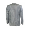 LUIGI BIANCHI giacca uomo sfoderata righe blu/ bianco 100% cotone