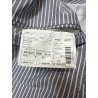 LUIGI BIANCHI giacca uomo sfoderata righe blu/ bianco 100% cotone