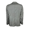 LUIGI BIANCHI giacca uomo sfoderata spinata bianco/grigio 2495/3 02557/1 100% lana vergine