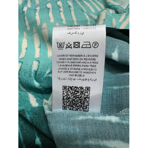 LA FEE MARABOUTEE blusa donna acqua/petrolio LAMIYA-C MADE IN ITALY