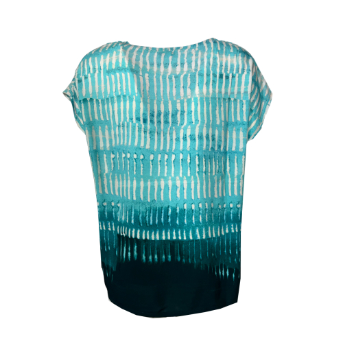 LA FEE MARABOUTEE blusa donna acqua/petrolio LAMIYA-C MADE IN ITALY