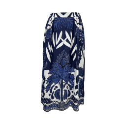 LA FEE MARABOUTEE gonna donna blu/bianco DALO-P 82% viscosa 18% poliammide