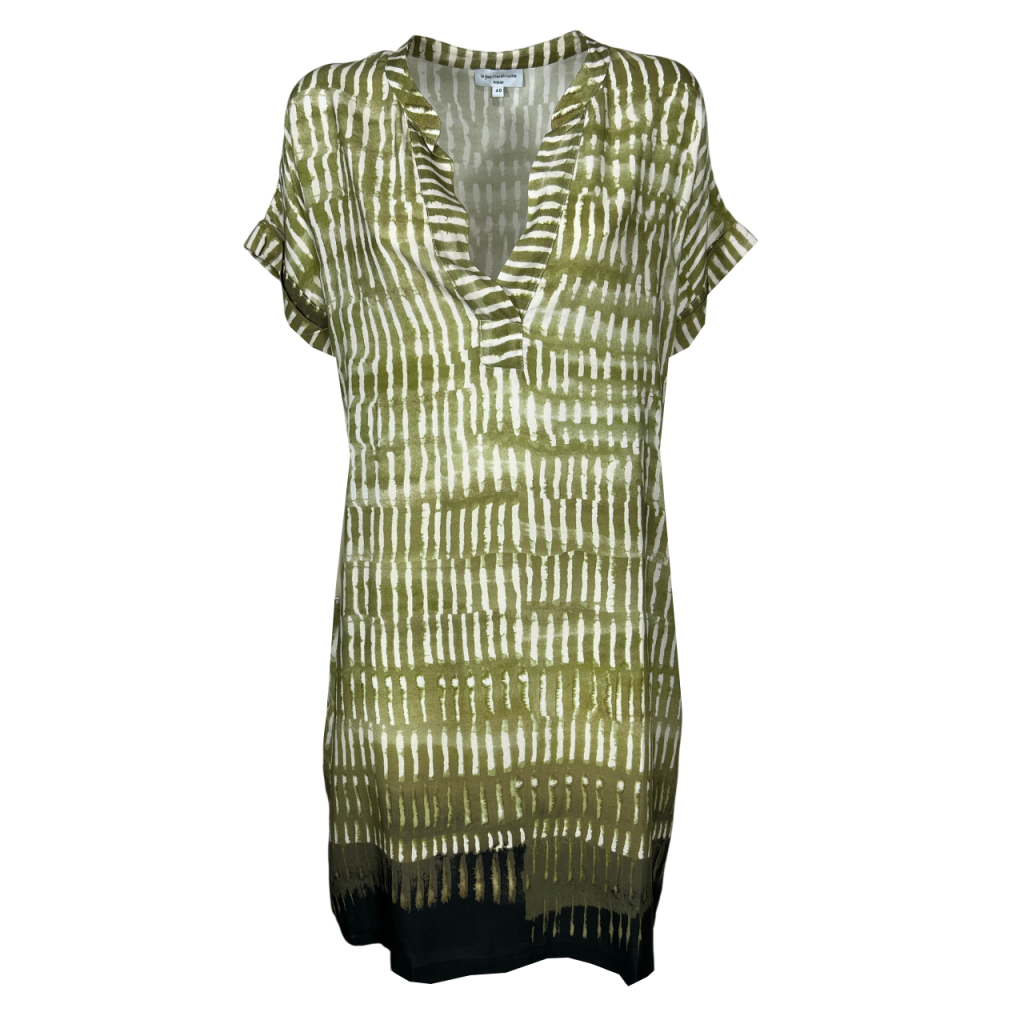LA FEE MARABOUTEE abito donna verde/bianco/nero DUCIA-C MADE IN ITALY LA FEE MARABOUTEE abito donna verde/bianco/nero DUCIA-C MADE IN ITALY