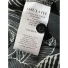 LA FEE MARABOUTEE camicia crop fantasia foglie nero/bianco DELIR-F MADE IN ITALY