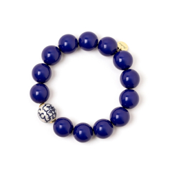 Bracciale elastico boule cromatiche e sfera Jasmine - Blu 971195