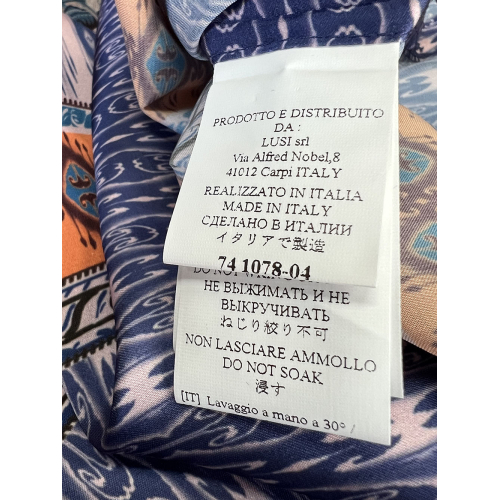 KARTIKA top foulard donna fantasia multicolor K1078/04 MADE IN ITALY