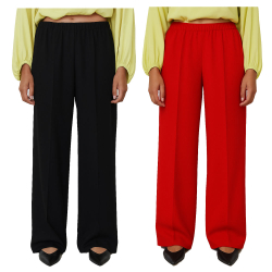 MEIMEIJ pantalone donna ampio linea morbida M5PF00  MADE IN ITALY
