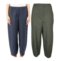 MODULA by NEIRAMI pantaloni donna ovetto cotone leggero M024PI  MADE IN ITALY
