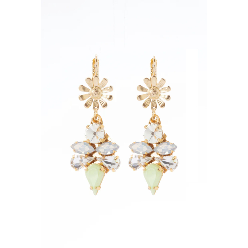 SODINI Daisy and Drop Earrings Flora Multicolor 331215