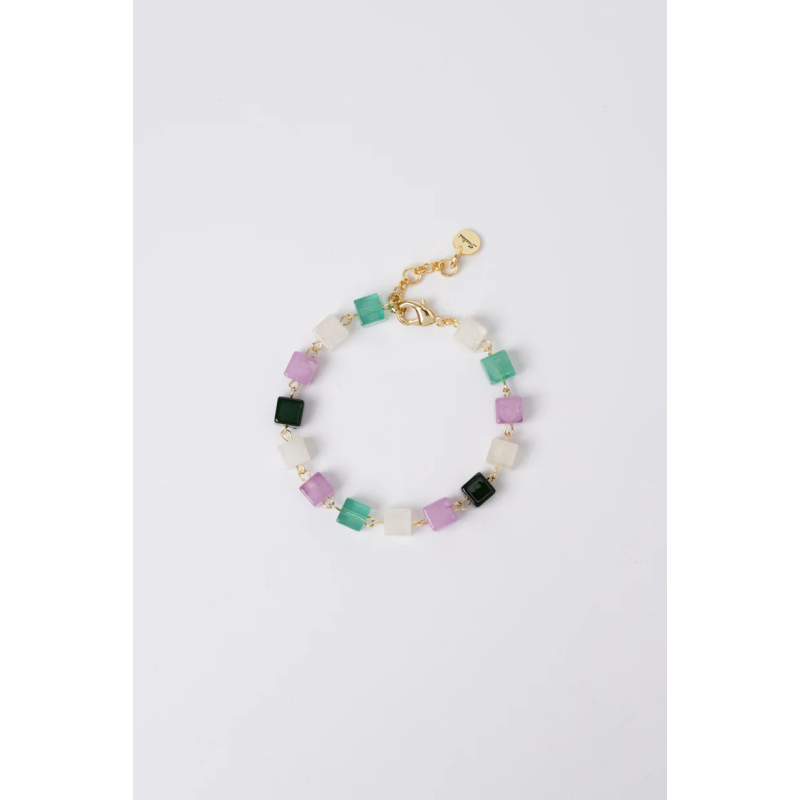 SODINI Elastic bracelet with small cubes Kaaba Multicolor 832115W