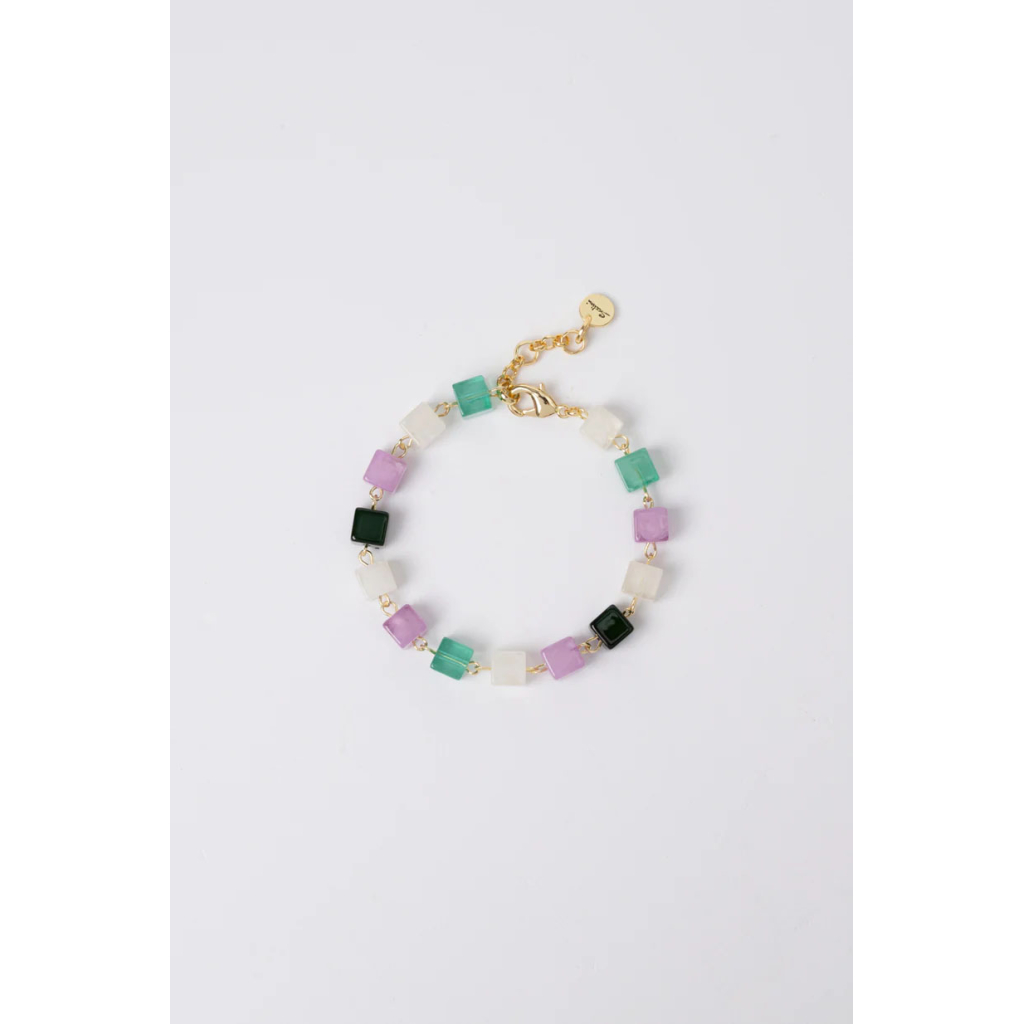 SODINI Elastic bracelet with small cubes Kaaba Multicolor 832115W