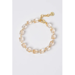 SODINI Bracciale elastico a cubi Kaaba Bianco 832115D