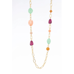 SODINI Collana lunga a boule incatenate Chantal Multicolor 832139