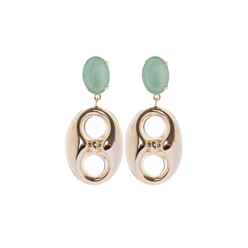 SODINI Earrings with crystal pendant and sailor mesh Partenope 551783