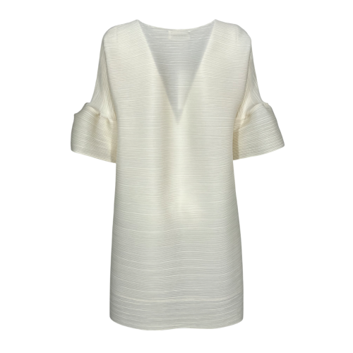 MEIMEIJ blusa lunga donna tessuto plissè M5PY06 100% poliestere