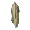 4.10 by BottegaChilometriZero giacca donna slim beige righe nero DD25265 MADE IN ITALY