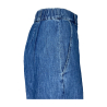 4.10 by BottegaChilometriZero pantalone donna palazzo chambray leggero denim chiaro DD24663 MADE IN ITALY