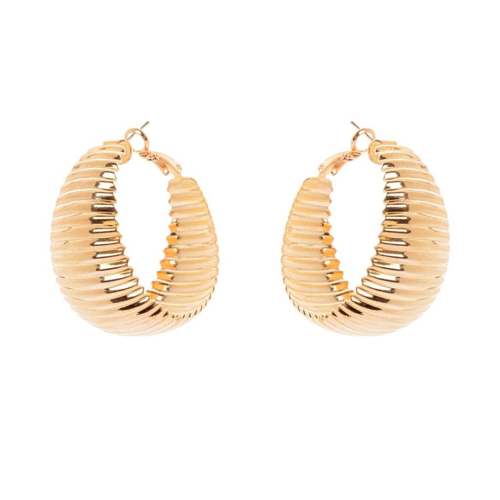 copy of SODINI Ginevra mini wide hoop earrings - Gold 91C110D