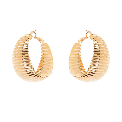 copy of SODINI Ginevra mini wide hoop earrings - Gold 91C110D