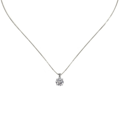 SODINI Collana con zircone pendente Pearl - Bianco 290412