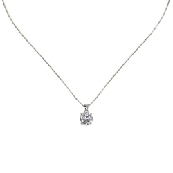 SODINI Collana con zircone brillante Pearl - Bianco 290413