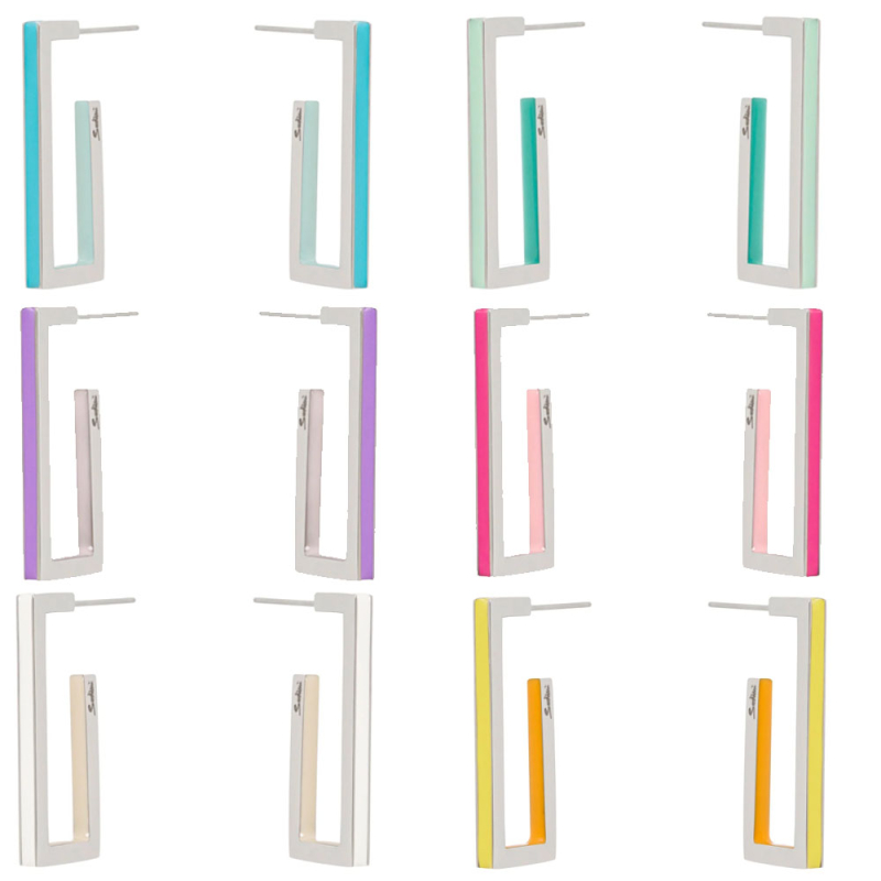 SODINI Orecchini a cerchio geometrico Candy 891167