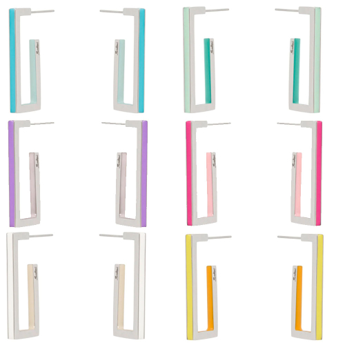 SODINI Orecchini a cerchio geometrico Candy 891167
