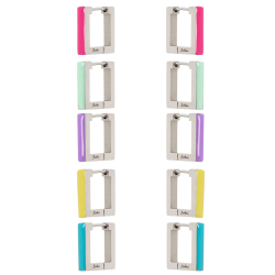 SODINI Piccoli orecchini a cerchio quadrato Candy 891168B