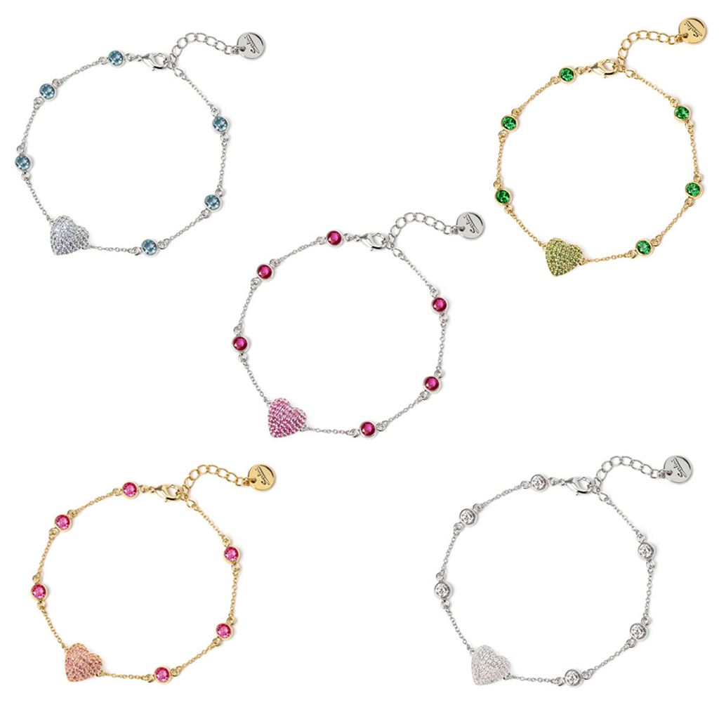 SODINI Bracciale catena e cuore Petit Pavè 842343 SODINI Bracciale catena e cuore Petit Pavè 842343