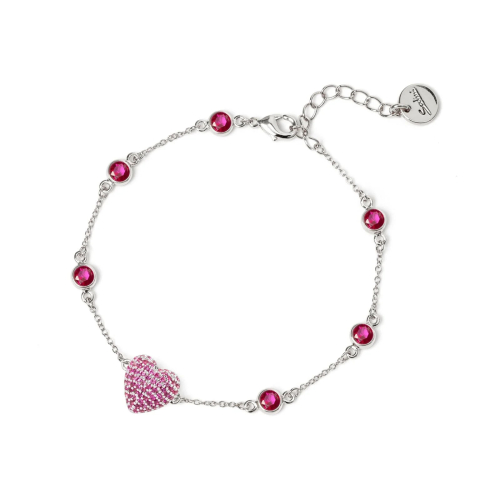 SODINI Bracciale catena e cuore Petit Pavè 842343