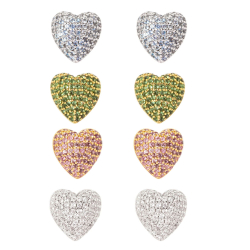 SODINI Orecchini a cuore Petit Pavè 842348